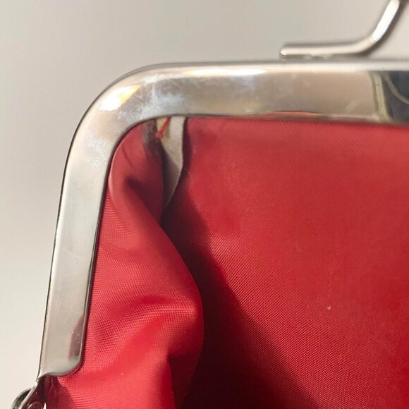 Disney Parks Minnie Mouse Purse Beaded Handle Heart Polka Dots Flaws - Picture 14 of 16